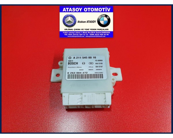 MERCEDES W211 PARK SENSÖR BEYNİ 2115450016 0263004272 A2115450016 A 211 545 00 16 - 0 263 004 272 MERCEDES W211 MAKYAJLI KASA PARK SENSÖR BEYNİ